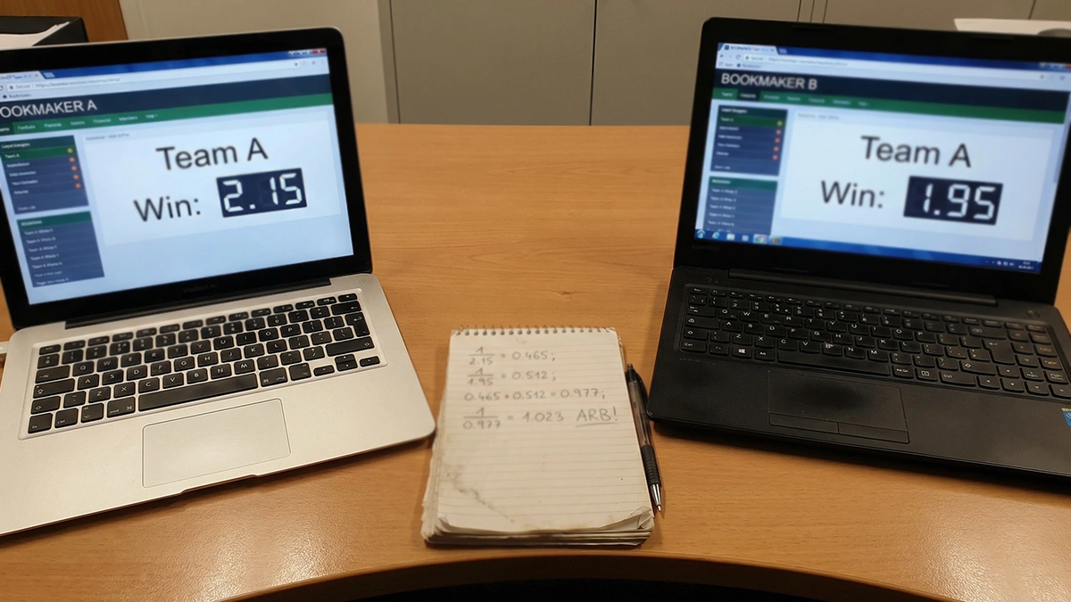 Deux écrans côte à côte affichant des cotes différentes sur le même événement sportif